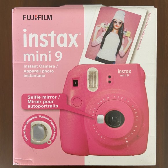 Fujifilm Instax Mini 9 Camera in Flamingo Pink - Picture 1 of 2